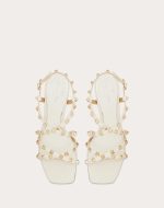 ROCKSTUD CALFSKIN SANDAL WITH STRAPS 60MM - Image 4